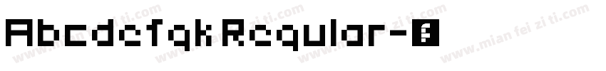 Abcdefgk Regular字体转换